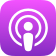 Apple Podcasts podcast player icon